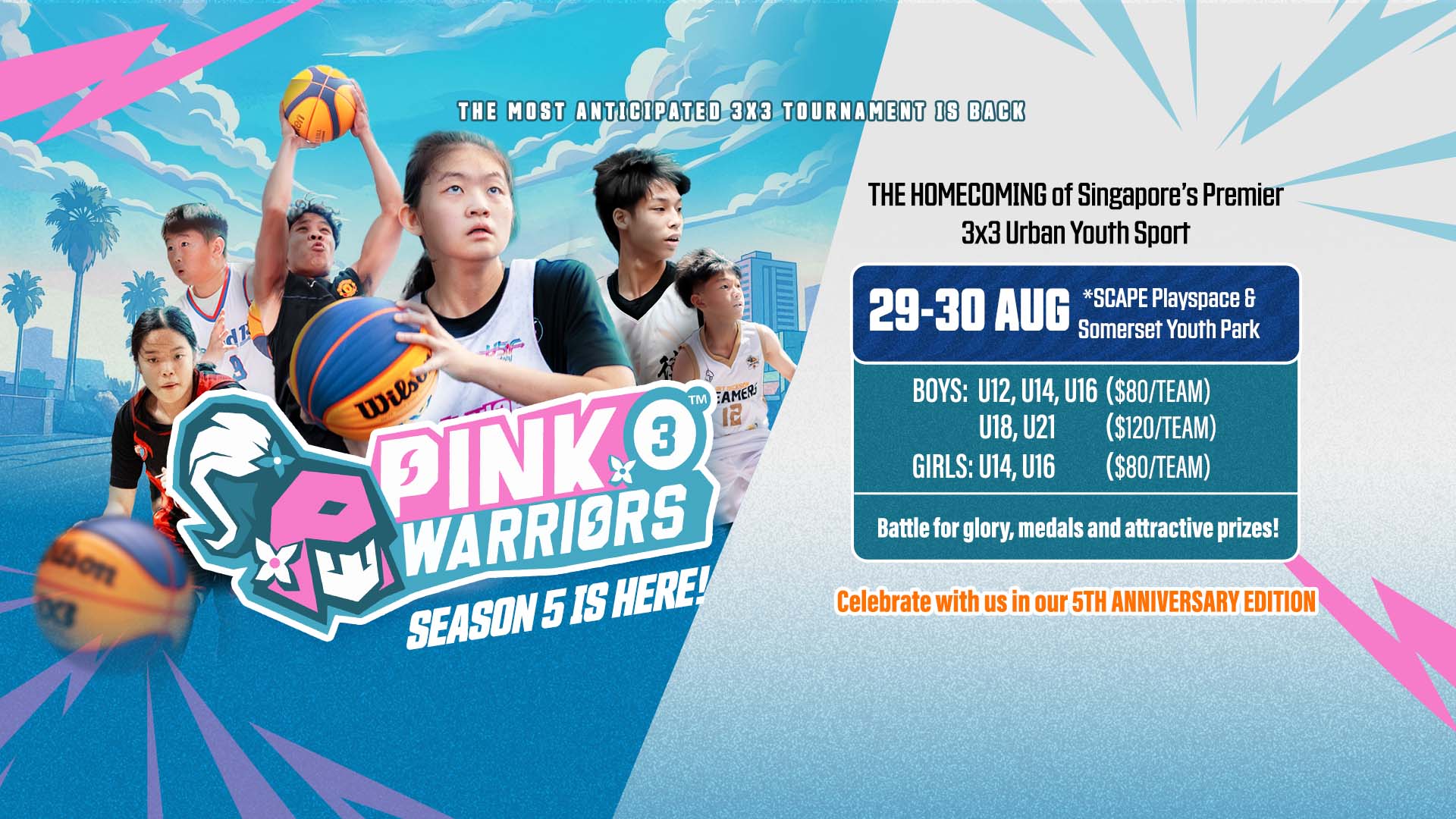 Pink Warriors 3×3 Season 5 (29 & 30 AUG)
