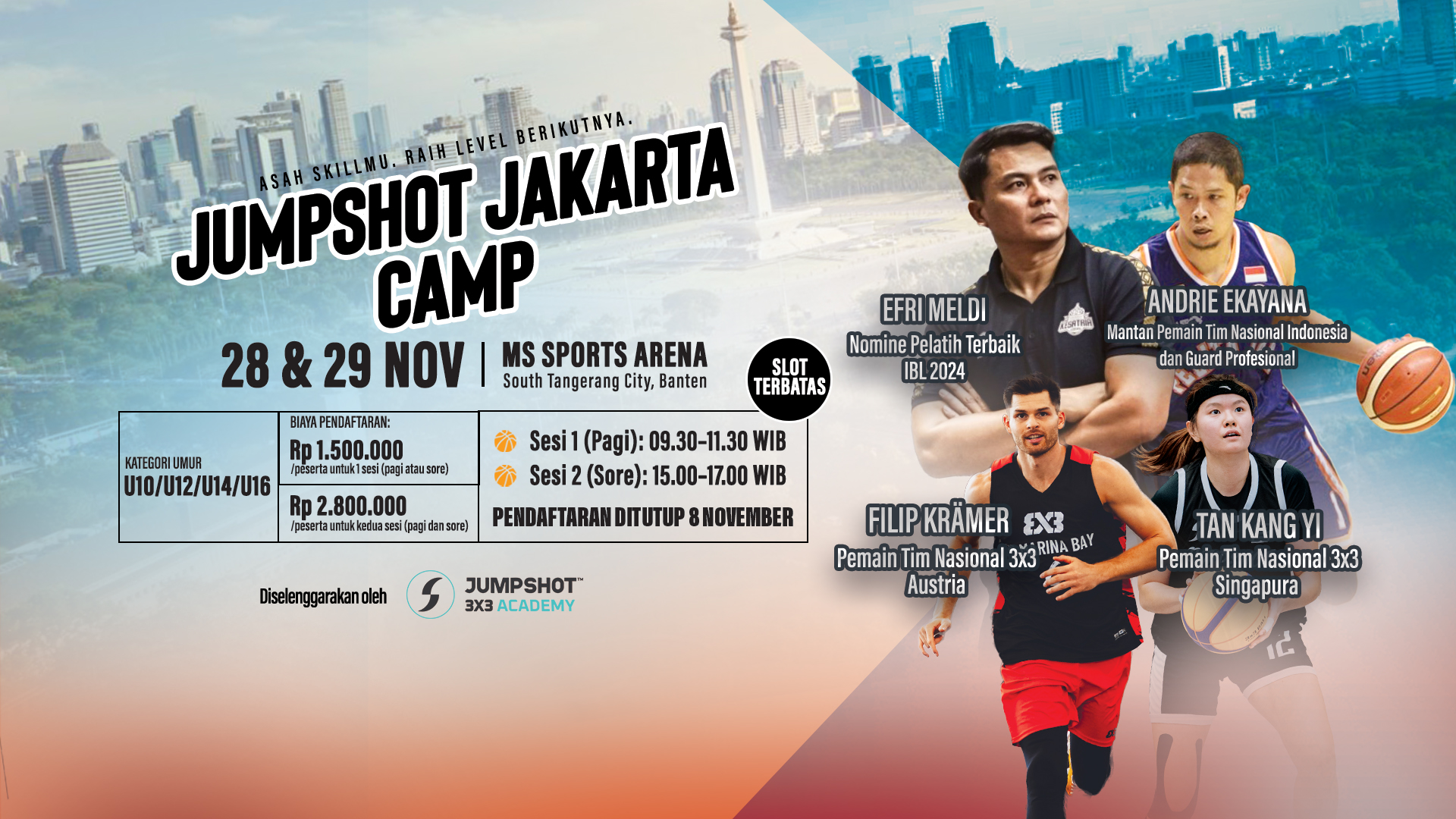 Jumpshot Jakarta Camp (28 & 29 Nov 2026)