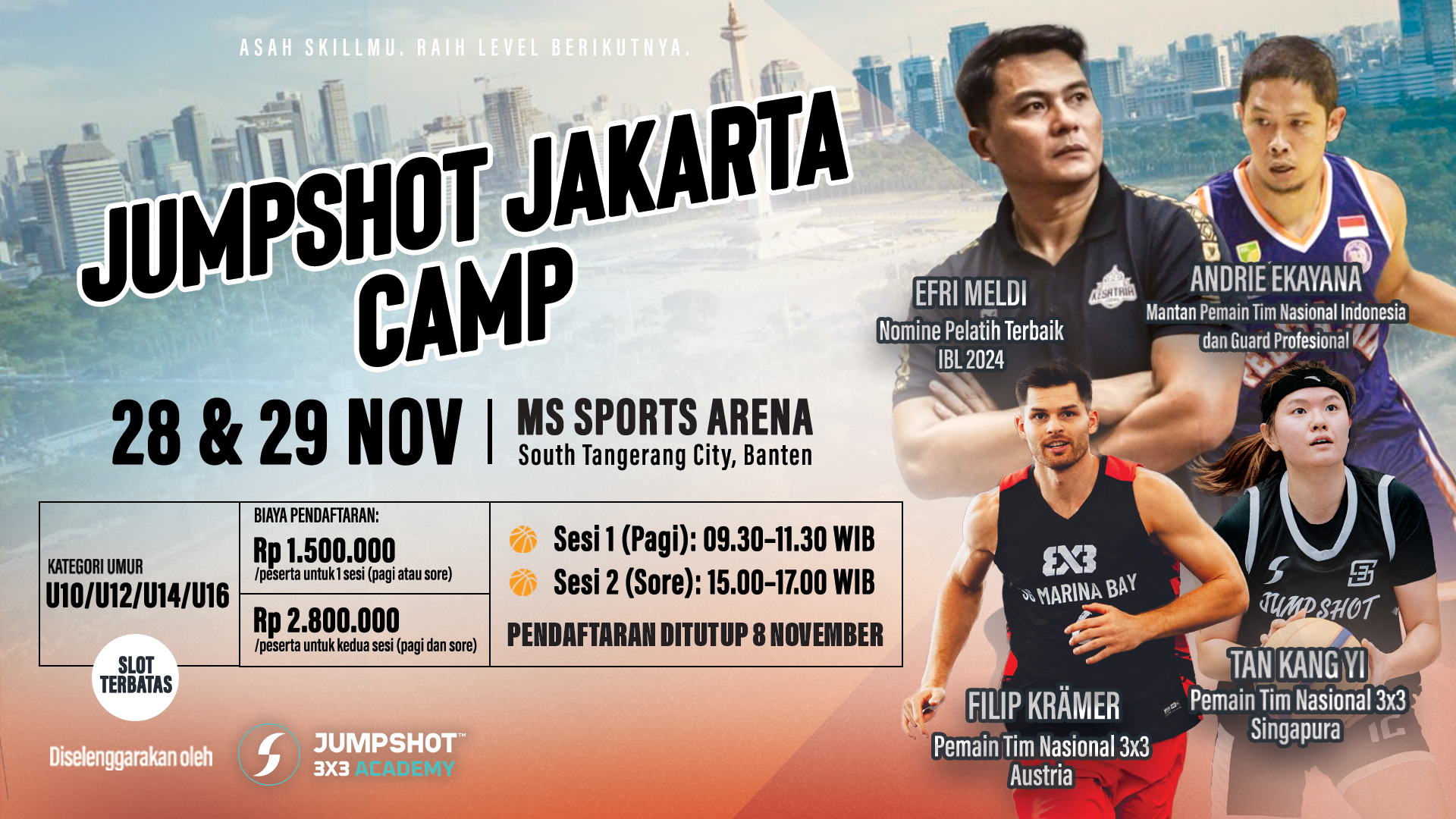 Jumpshot Jakarta Camp (28 & 29 Nov 2026)