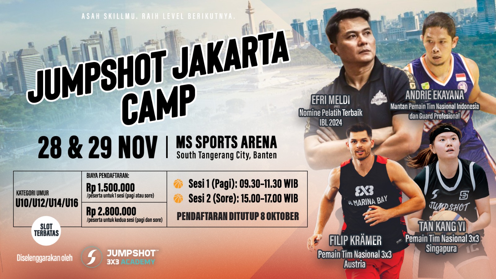 Jumpshot Jakarta Camp (28 & 29 Nov 2026)